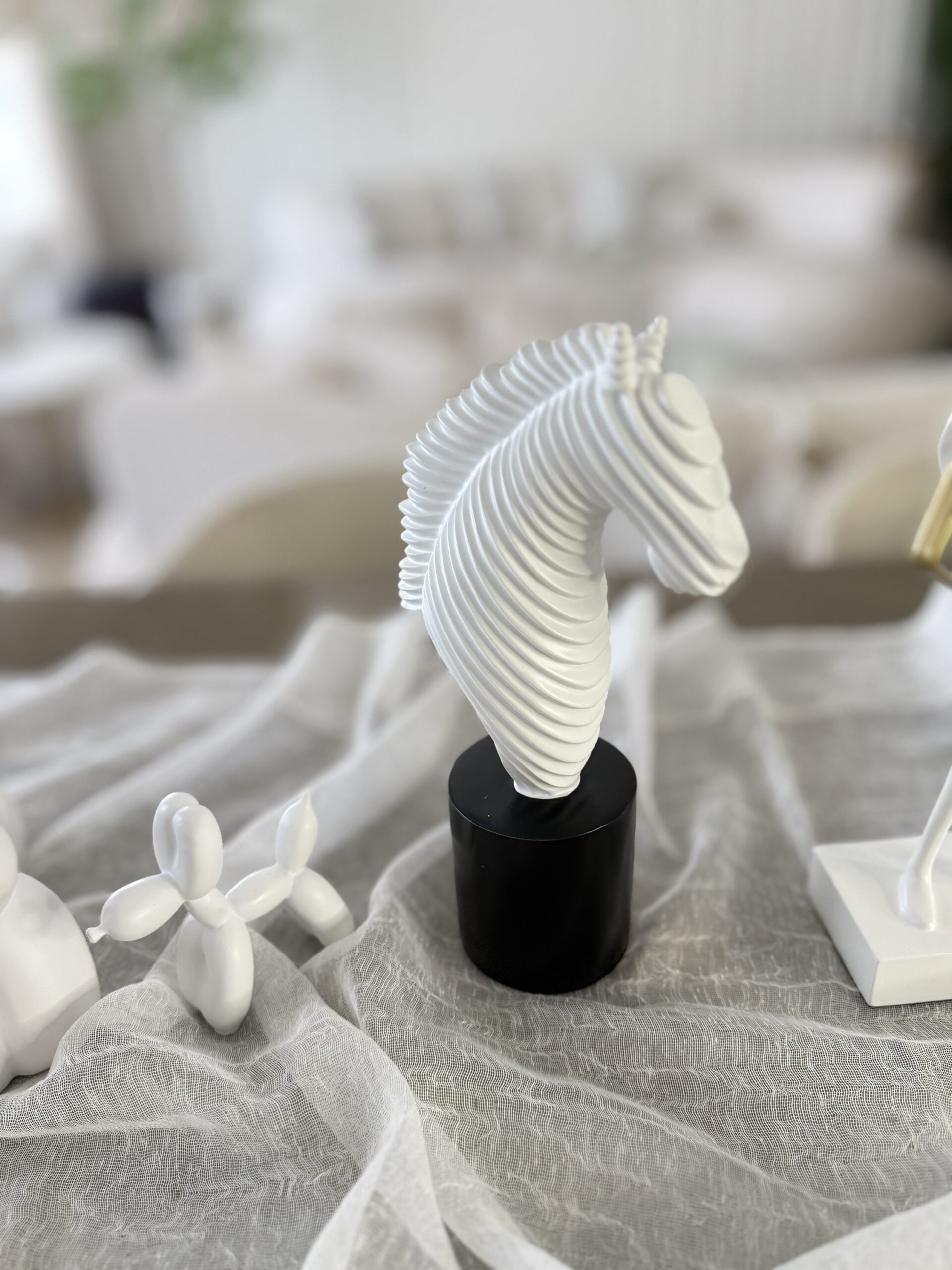 Elegant horse sculpture